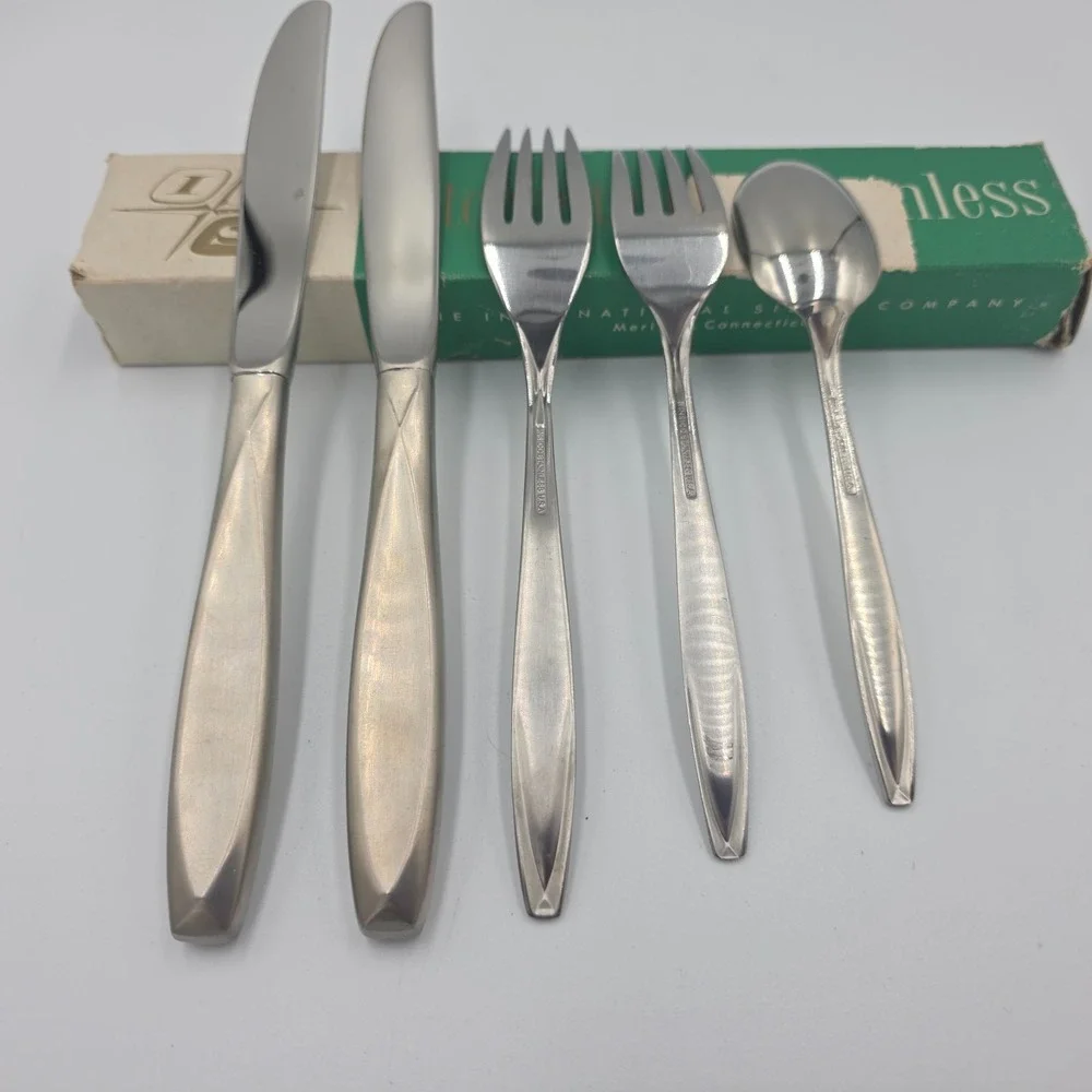 Vtg‎ International Silver Company Flatware Set Insico Stainless USA NASSAU